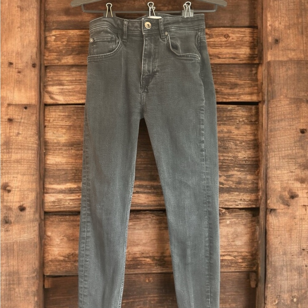 Zara Charcoal Denim Jeans